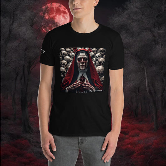 Spooky Nun Short-Sleeve Unisex T-Shirt