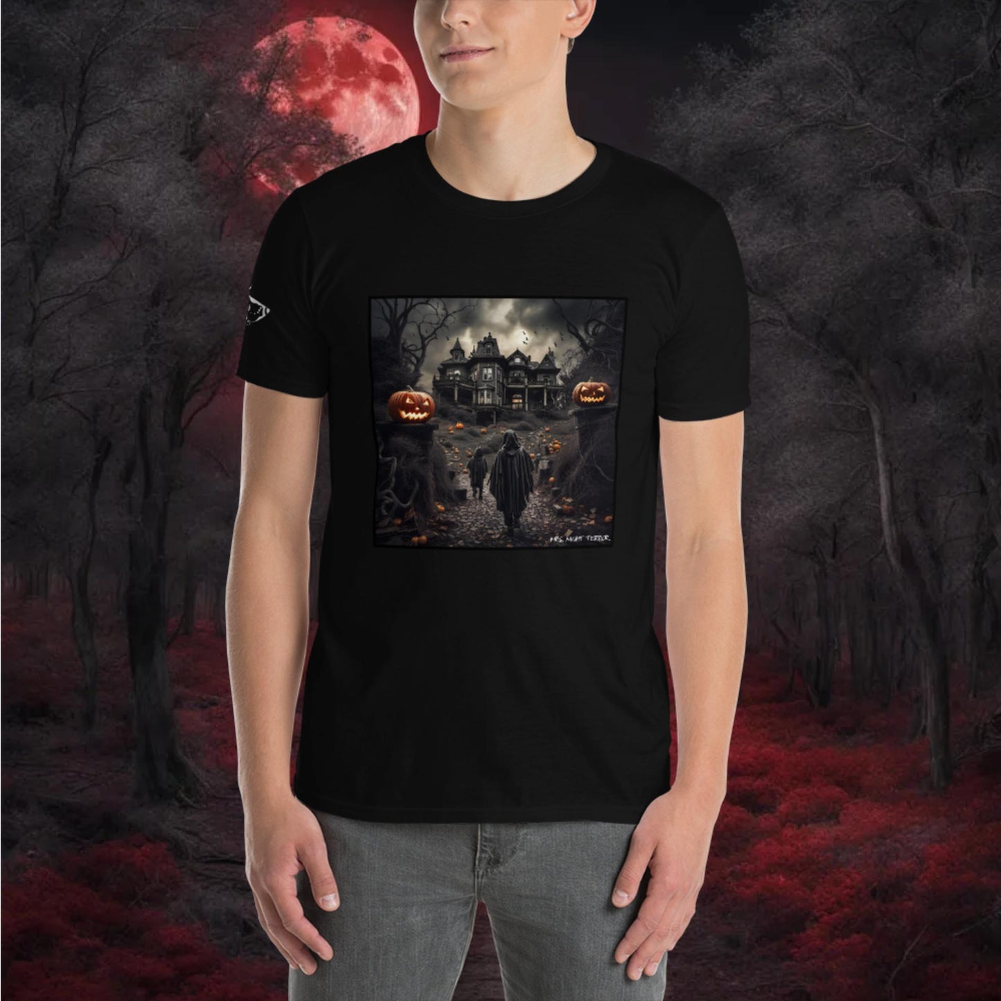 Haunted House Short-Sleeve Unisex T-Shirt