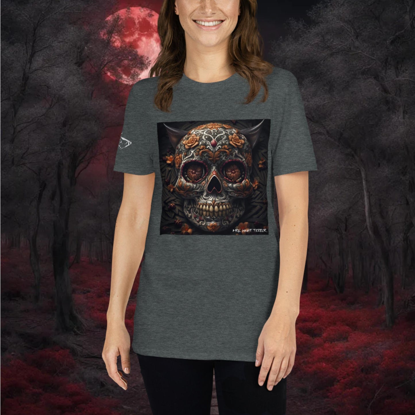 Sugar Skull Short-Sleeve Unisex T-Shirt