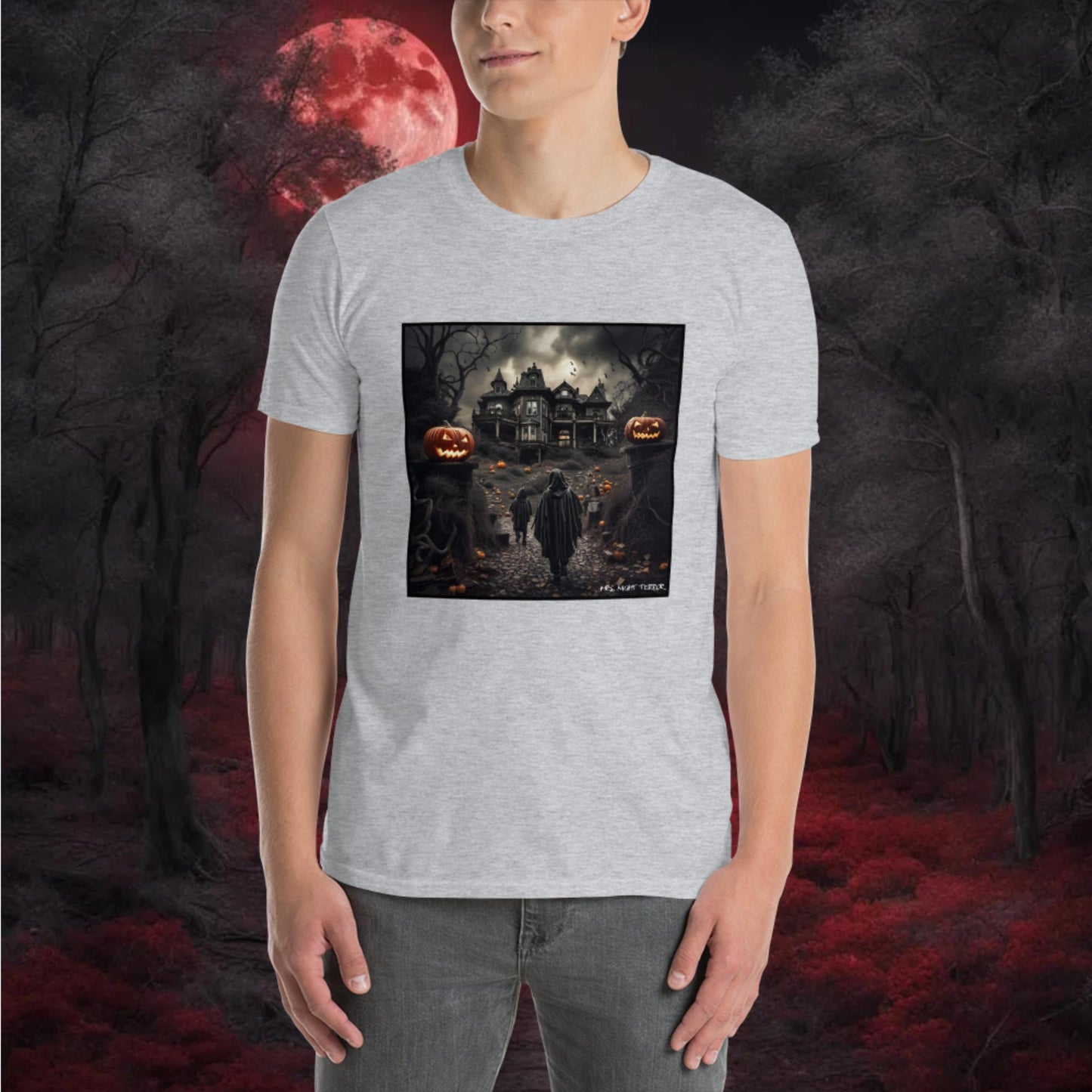 Haunted House Short-Sleeve Unisex T-Shirt