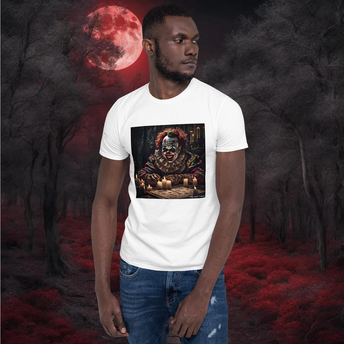 Creepy Clown Short-Sleeve Unisex T-Shirt